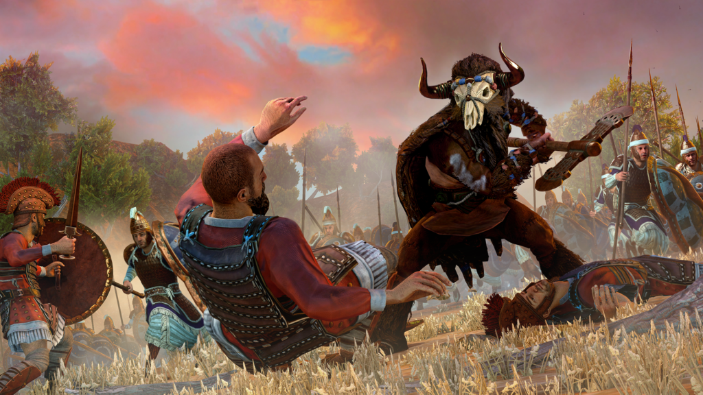 A battle between warriors